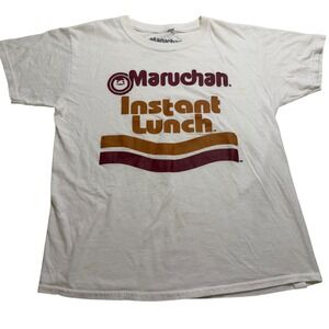 Maruchan Instant Lunch Graphic Tee Kids XL 14/16 White Ramen Noodle Shirt